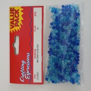 3/$15 600 4mm Transparent Bi-cone Bead Crafting Expressions 048492840636